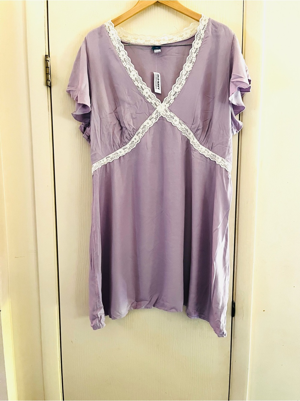 NWT Old Navy Coquette Romantic Lace Crepe Feminine 90s Girlhoodcore Mini Dress